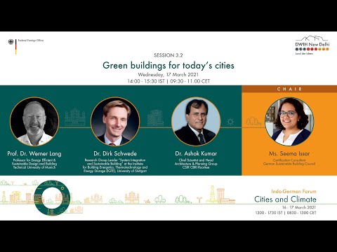 Session 3.2: Green buildings for today’s cities