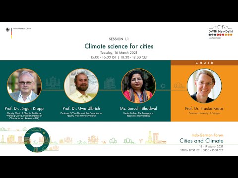 Session 1.1: Climate science for cities