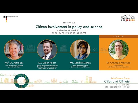 Session 2.2: Citizen involvement in policy and science